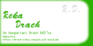 reka drach business card